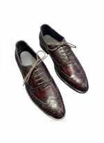Men's Black Perforated Leather Horsebit Loafers | Shoe Emporium - Image 4
