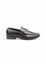 Men's Black Leather Buckle Loafers – Premium Slip-On Shoes | Shoe Emporium - Image 4